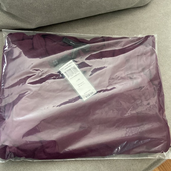 BCBGMAXAZRIA Savannah Cut Out Dress NWT $118 sz XS Bordeaux - Picture 12 of 12